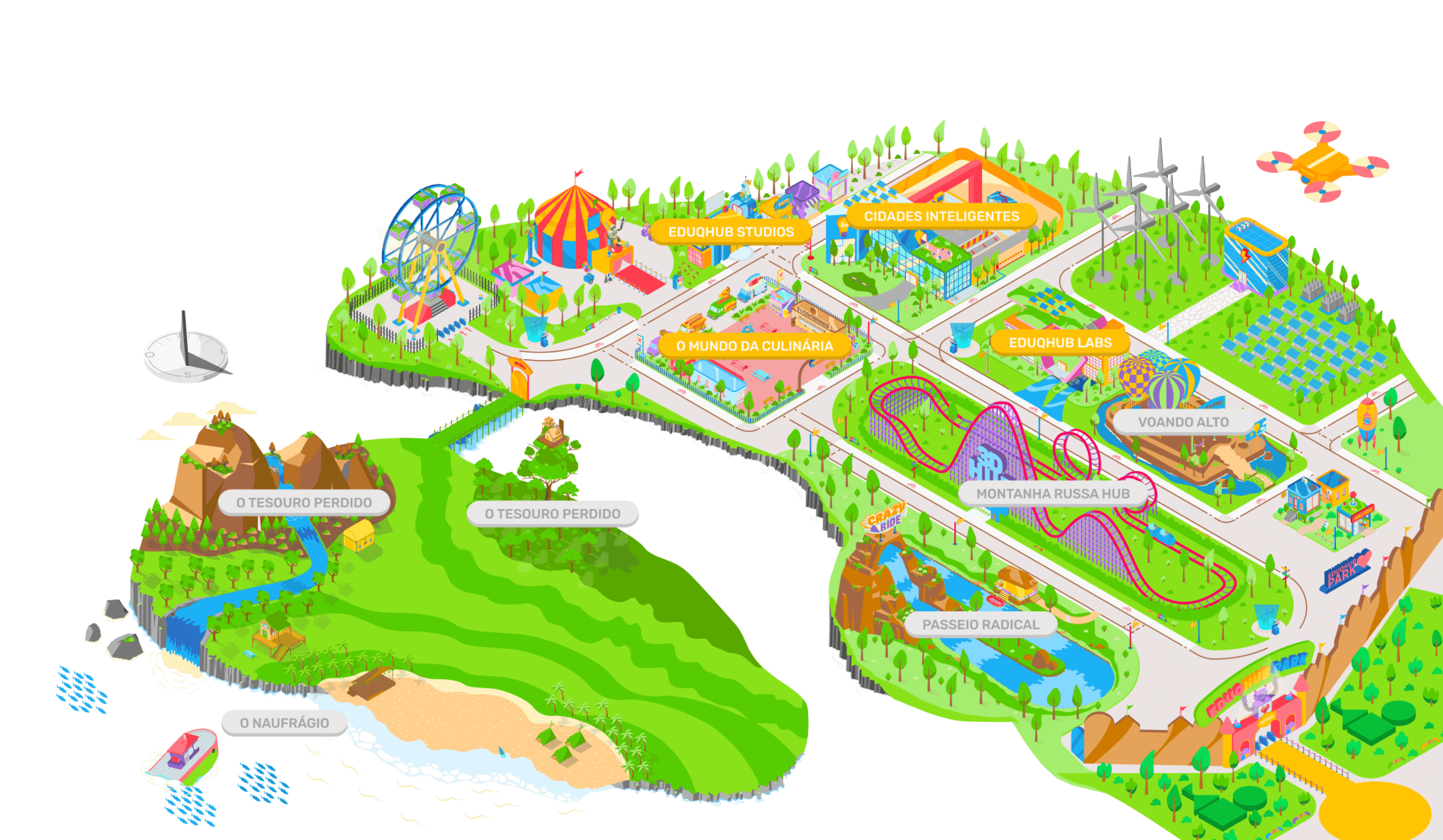 Mapa do Eduqhub Park